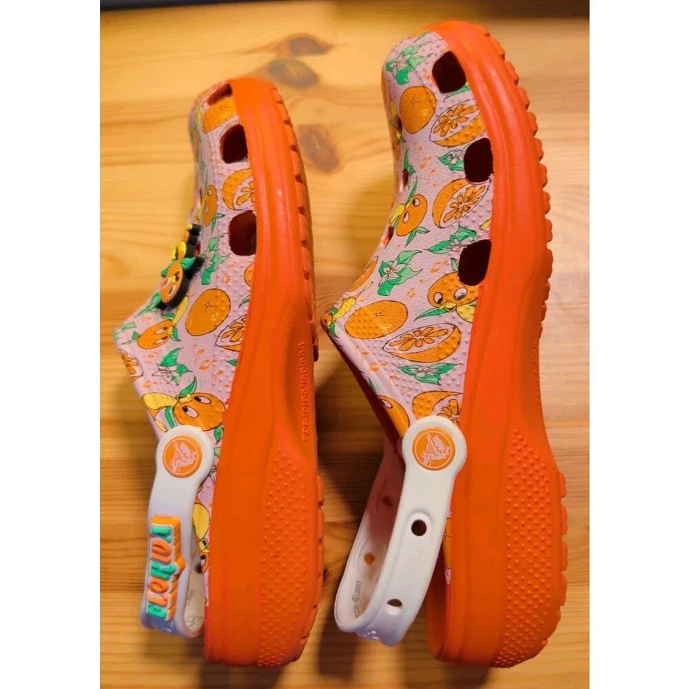 Disneys Orange Bird 50th Anniversary Crocs Women's Size 10 Men's Size 8